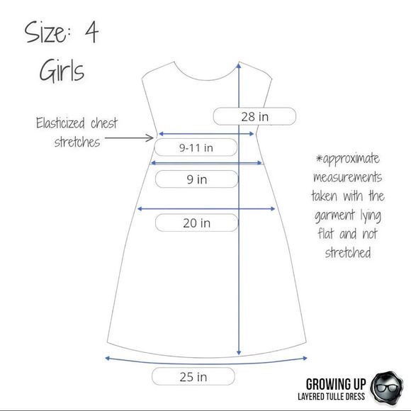 LAYERED MESH TULE PARTY DRESS IN OFF WHITE TEA LENGTH EMPIRE WAIST GIRLS SIZE 4 - Picture 13 of 15